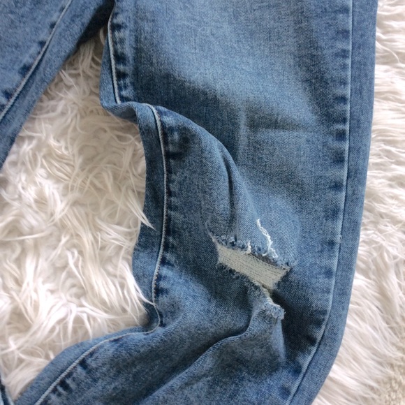 Lauren Conrad Distressed Straight Jeans - Picture 6 of 8